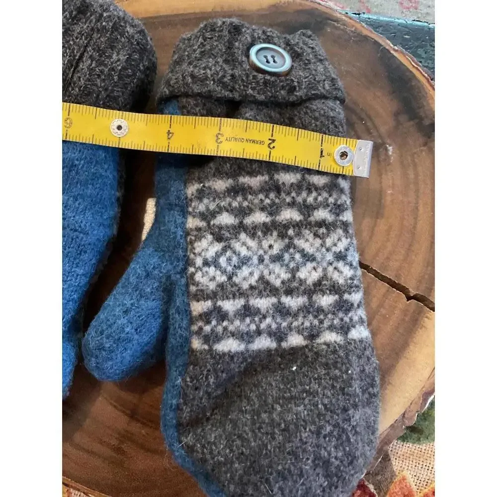 Cozy Wool Mittens with Unique Patterns | Fleece lined